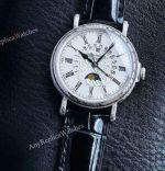 Victory Factory Patek Philippe Complications 5159 Calendar 38mm Cal.324 Movement Engraved WG Case Watch